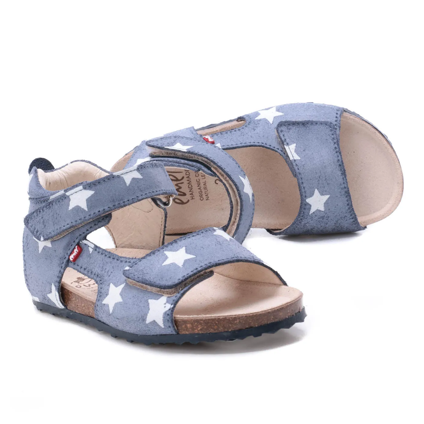 (2508B-16/2509B-16) Emel blue stars velcro sandals