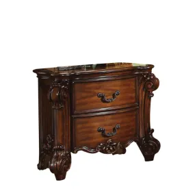 30 Chestnut Two Drawers Solid Wood Nightstand