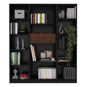 71 Black Four Tier Bookcase