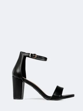 Ankle Strap Block Heels