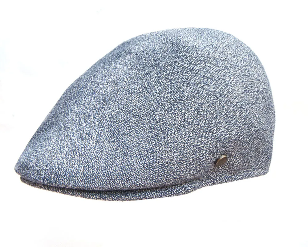 Avenel 'Tropical' Ivy Flat Cap in Blue Fleck