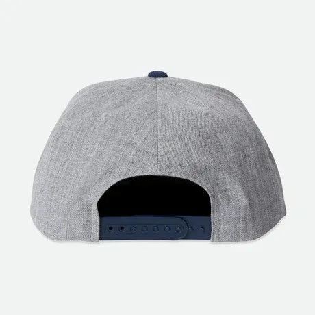 BRIXTON Regal MP Snapback Hat - Heather Grey