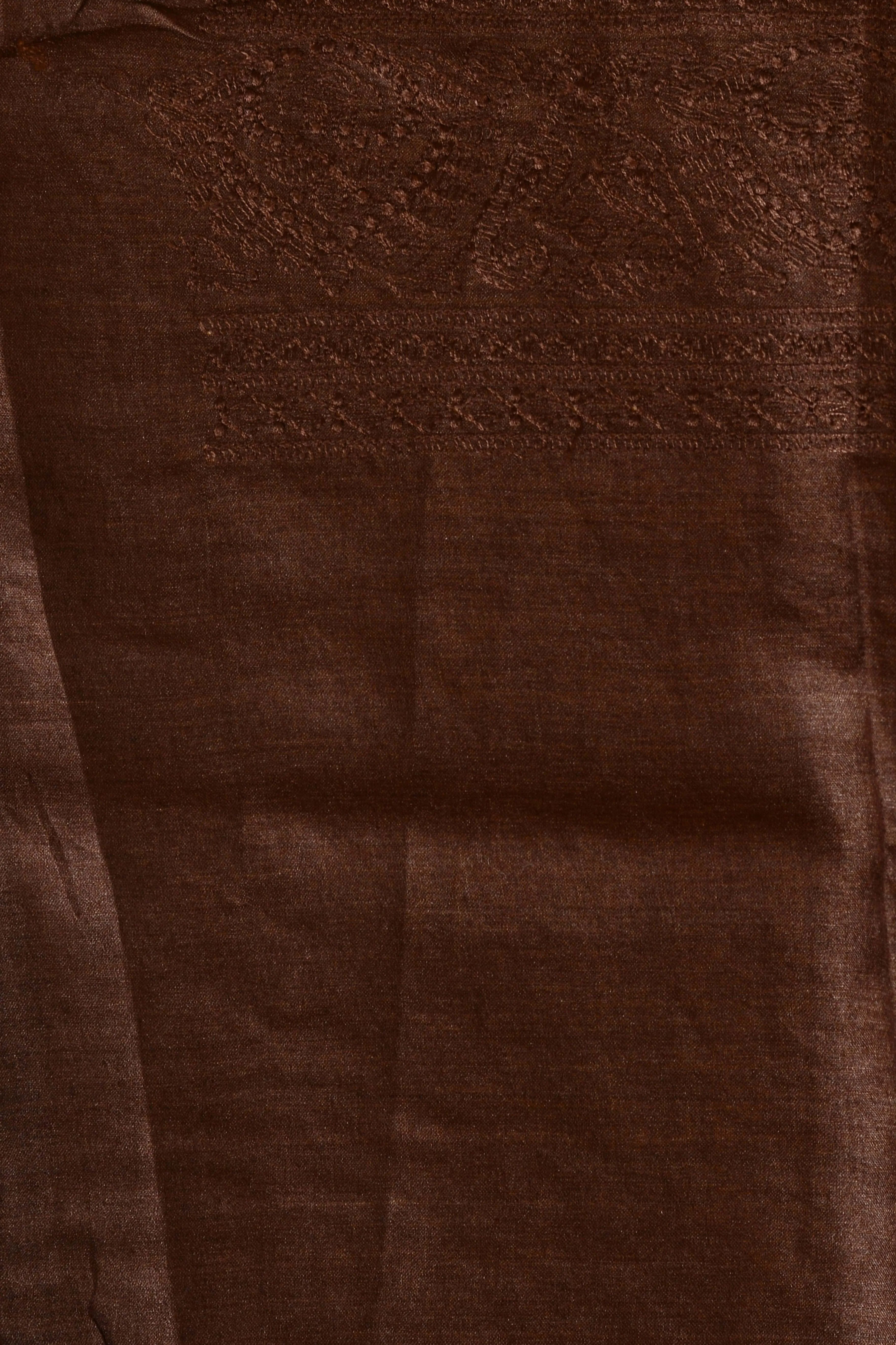 Brown Handloom Saree