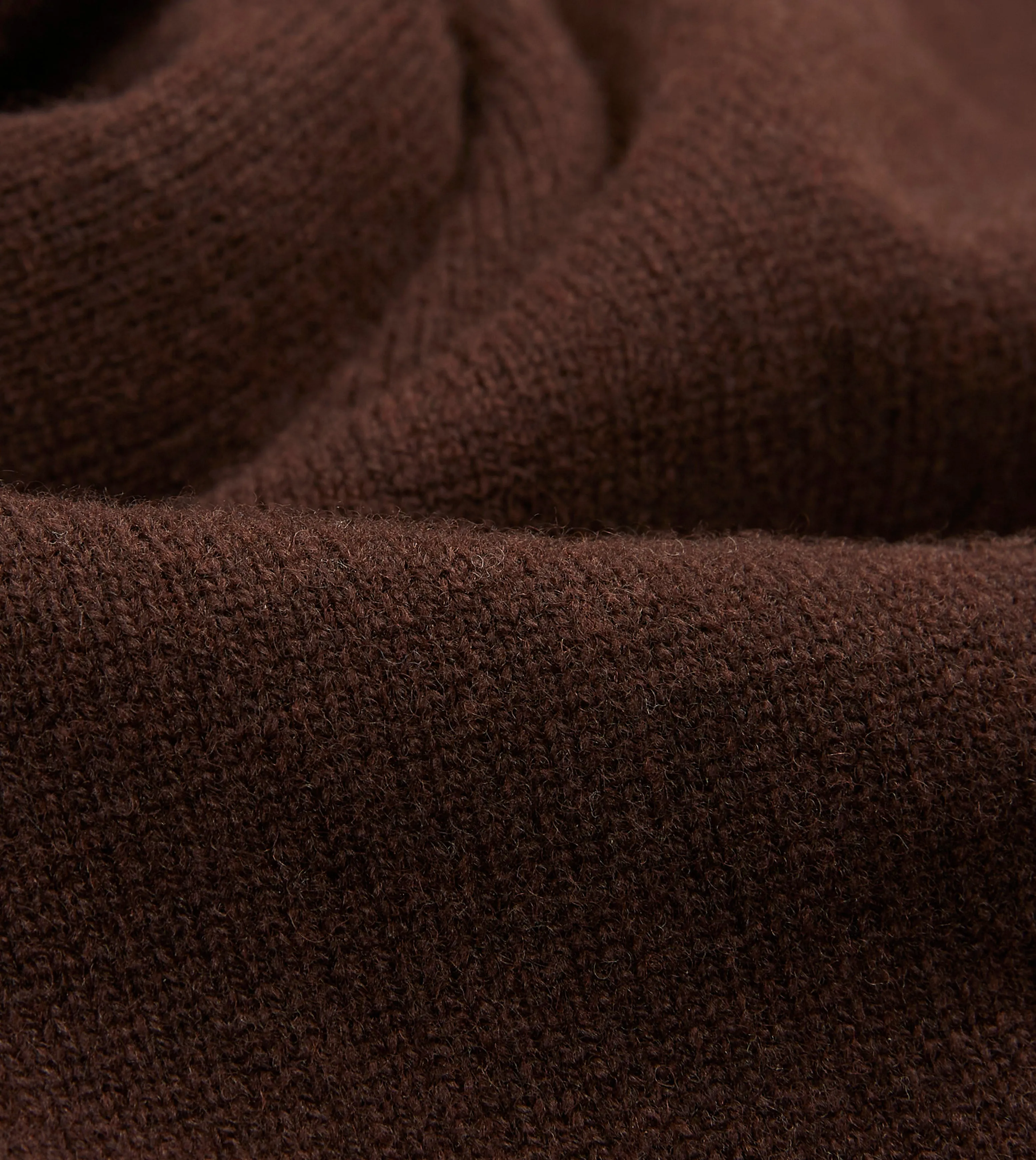 Brown Lambswool Sleeveless Cardigan