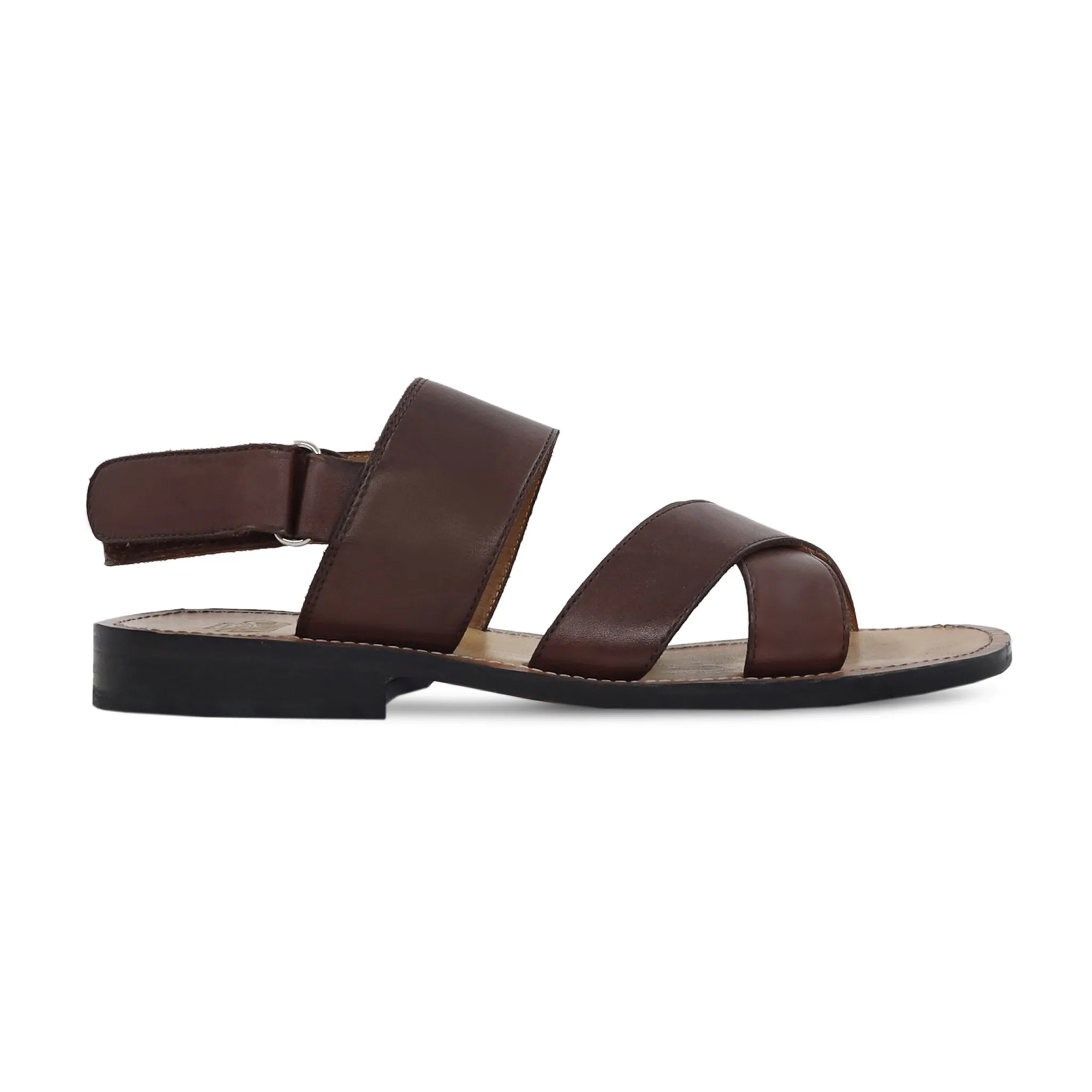 Chaplin - Men's Dark Brown Calf Leather Sandal