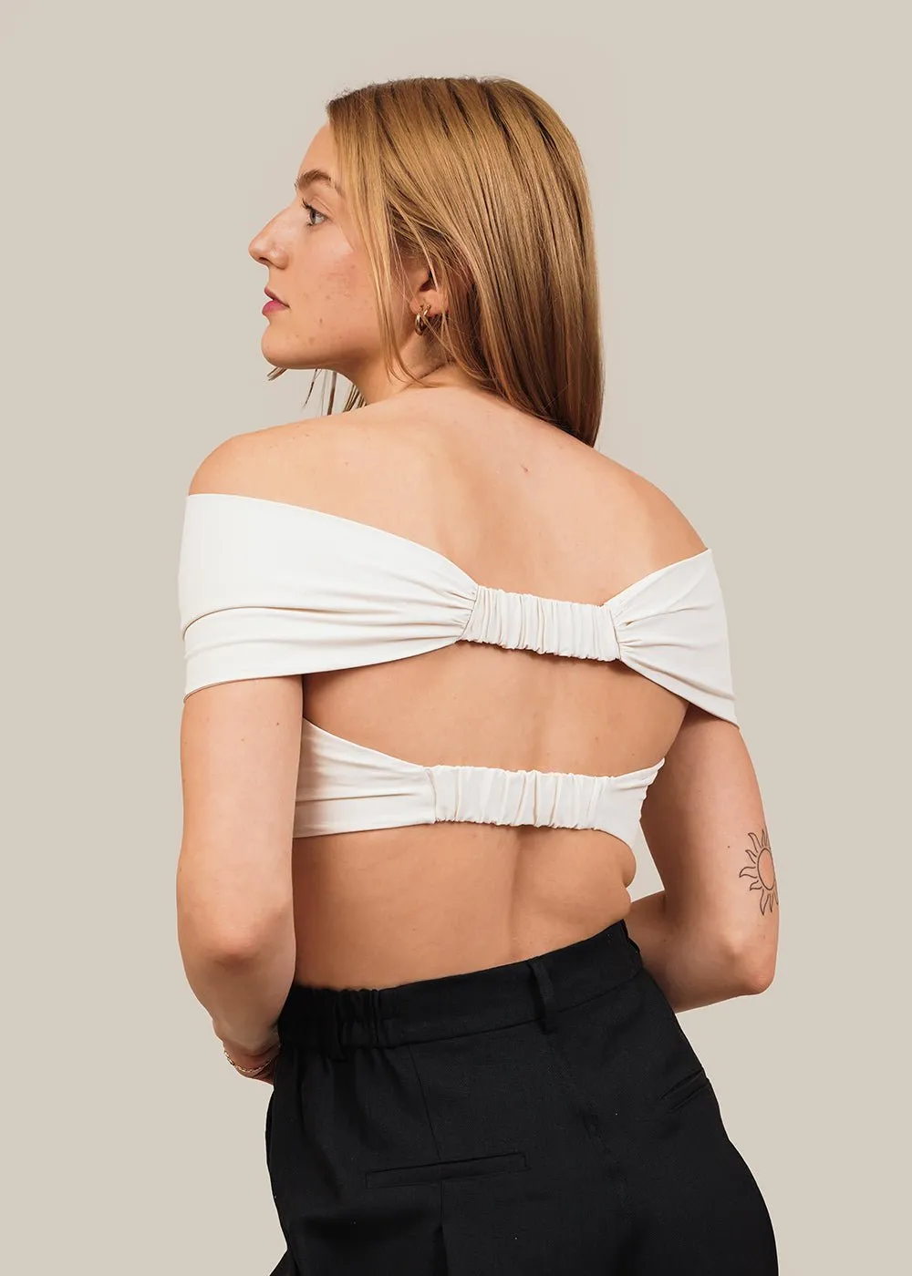 Coconut Double Bandeau Top