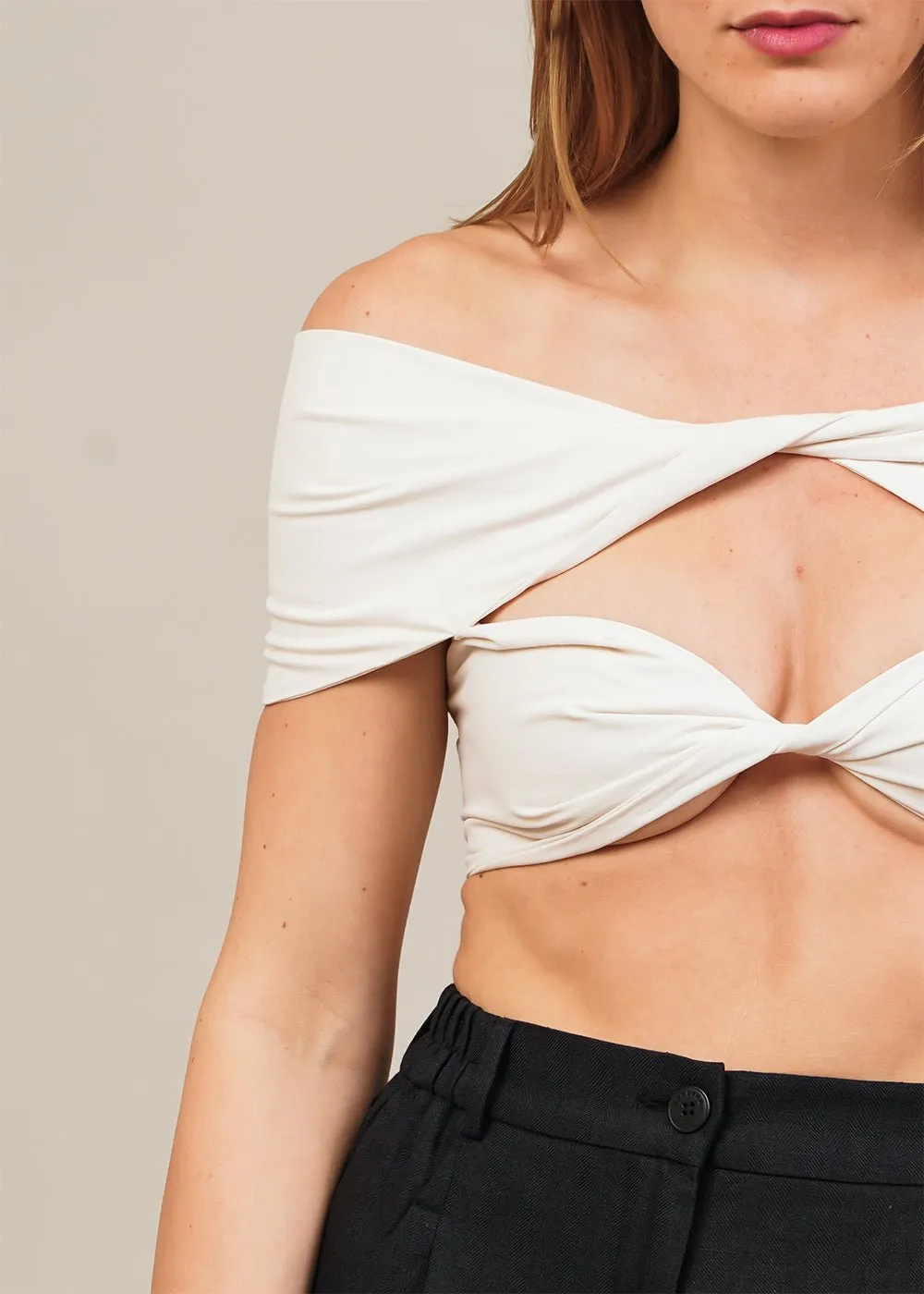 Coconut Double Bandeau Top