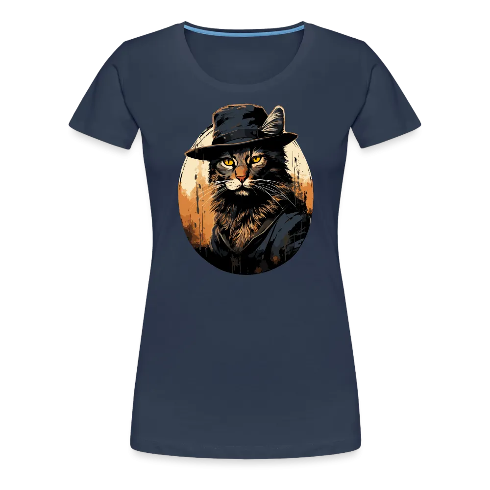 Damen T-Shirt mit Katzenmotiv "Bayou Cat 2"