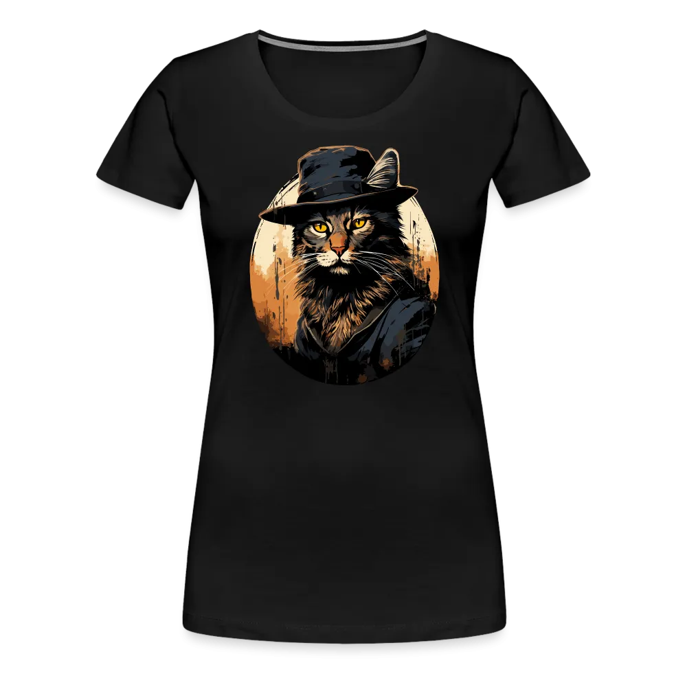 Damen T-Shirt mit Katzenmotiv "Bayou Cat 2"