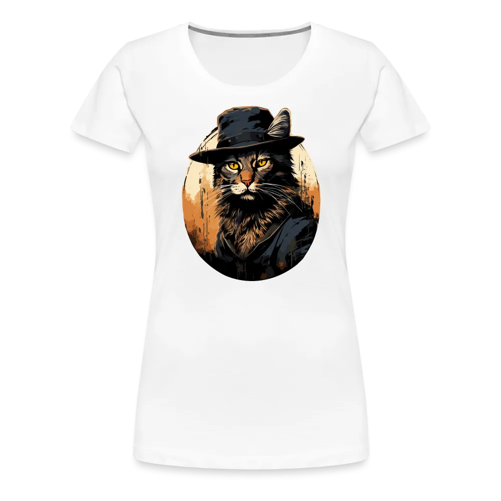 Damen T-Shirt mit Katzenmotiv "Bayou Cat 2"