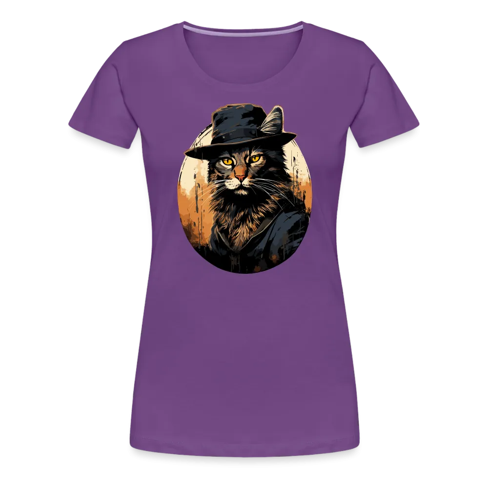 Damen T-Shirt mit Katzenmotiv "Bayou Cat 2"