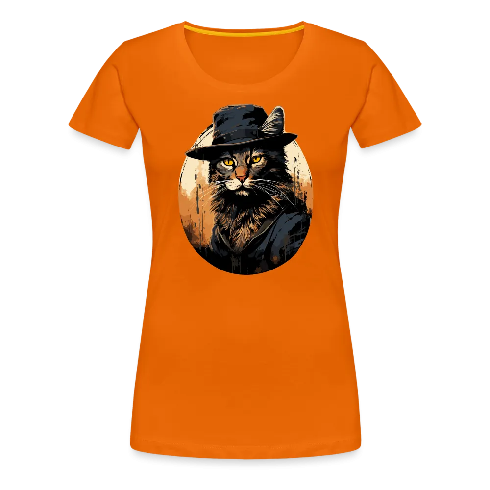 Damen T-Shirt mit Katzenmotiv "Bayou Cat 2"