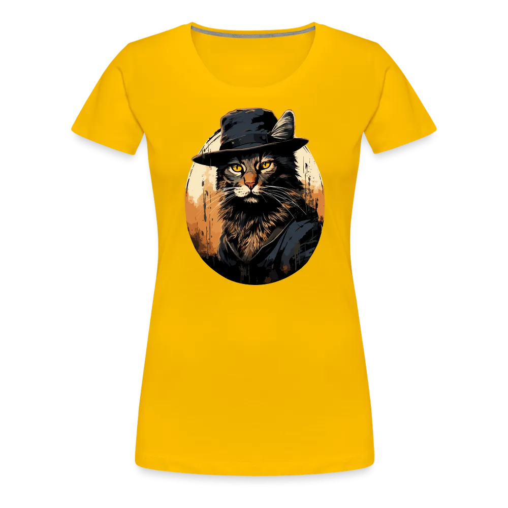 Damen T-Shirt mit Katzenmotiv "Bayou Cat 2"