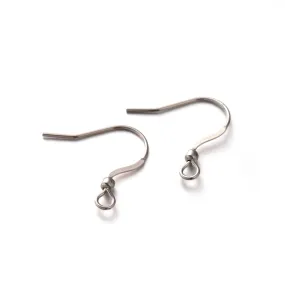 Ear Wires, Stainless Steel, 18mm, 3mm Bead, Lot Size 100, #1317