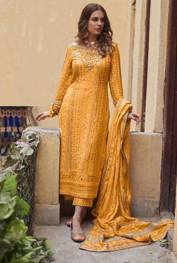 Eid Special Georgette Designer Embroidered Pakistani Style Dress