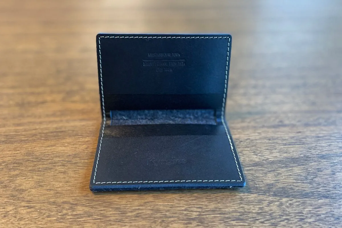 Felt and Leather Bifold Wallet