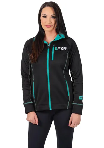 FXR Elevation Tech Zip Fleece Black/Mint