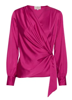 Karmamia Ines Blouse - Sl-om-bluse - Rose Violet