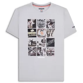 Lambretta Photo Print T-Shirt Grey