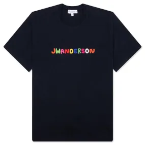 Logo Embroidery T-Shirt - Navy