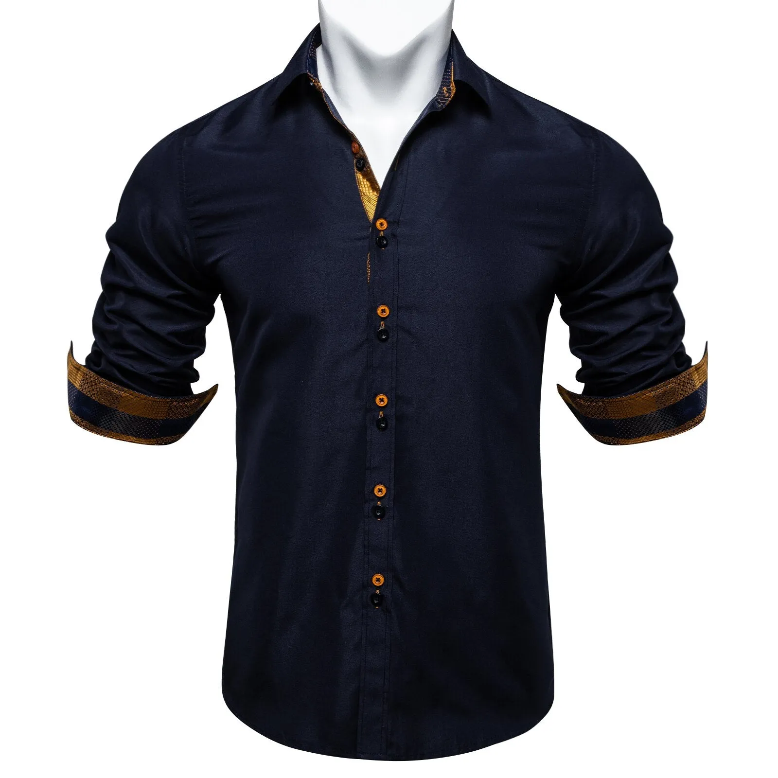 Long Sleeve Shirts For Men Solid Red Blue Black Splicing Paisley Mens Designer Clothes Camisa Masculina Men Social Dress Shirt