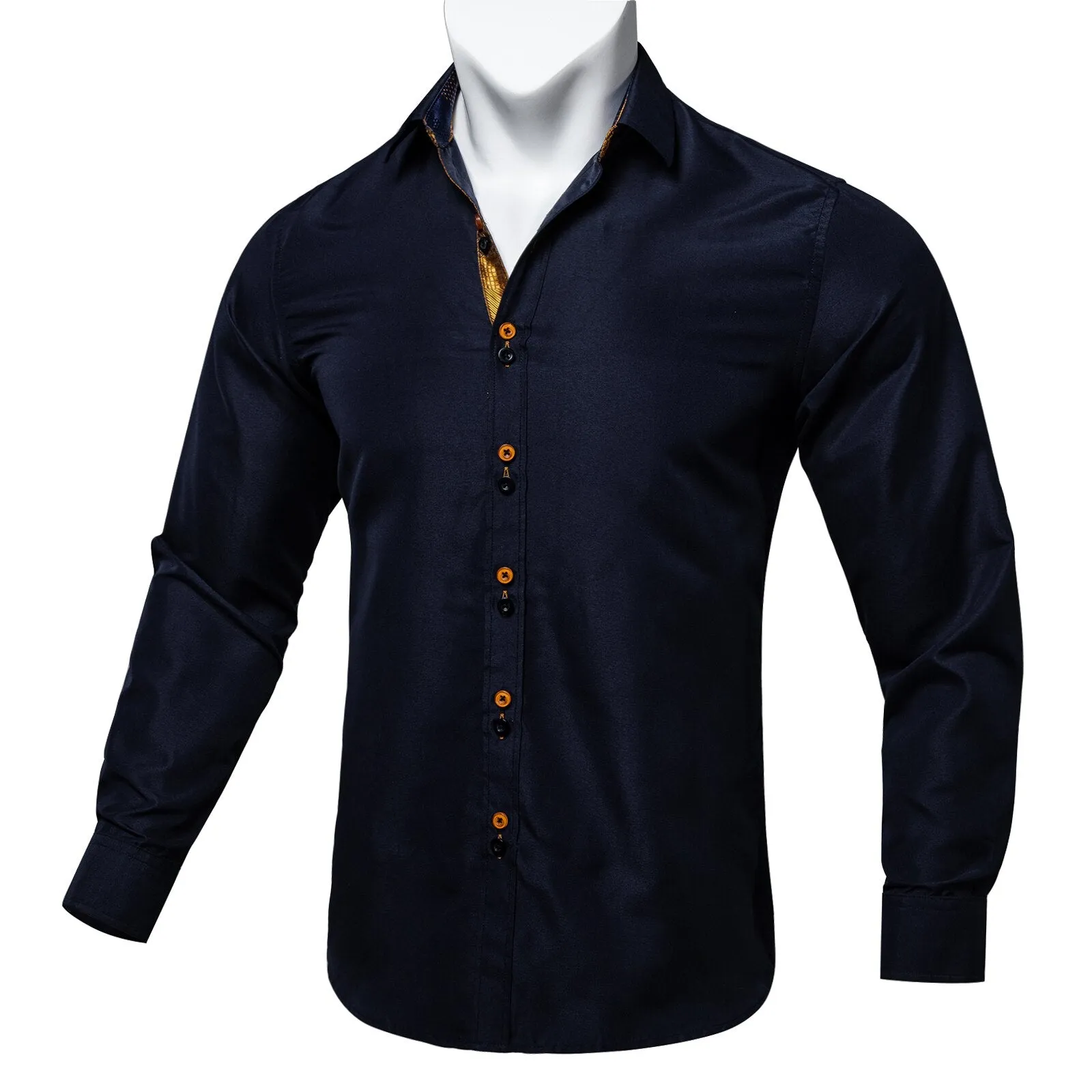 Long Sleeve Shirts For Men Solid Red Blue Black Splicing Paisley Mens Designer Clothes Camisa Masculina Men Social Dress Shirt