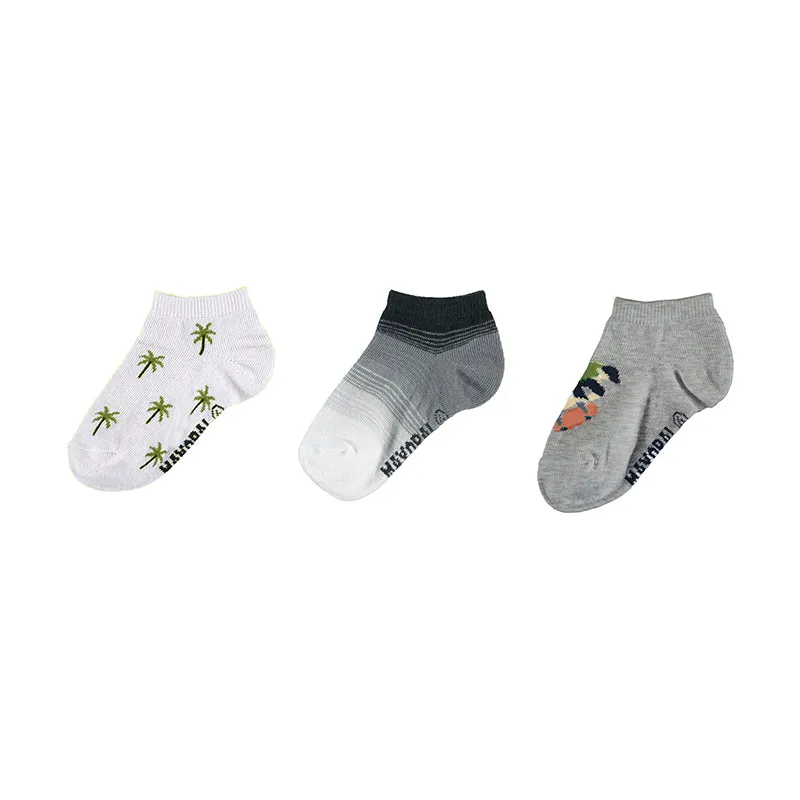 Mayoral Mini 3pc Short Sock Set_ White 10228-63