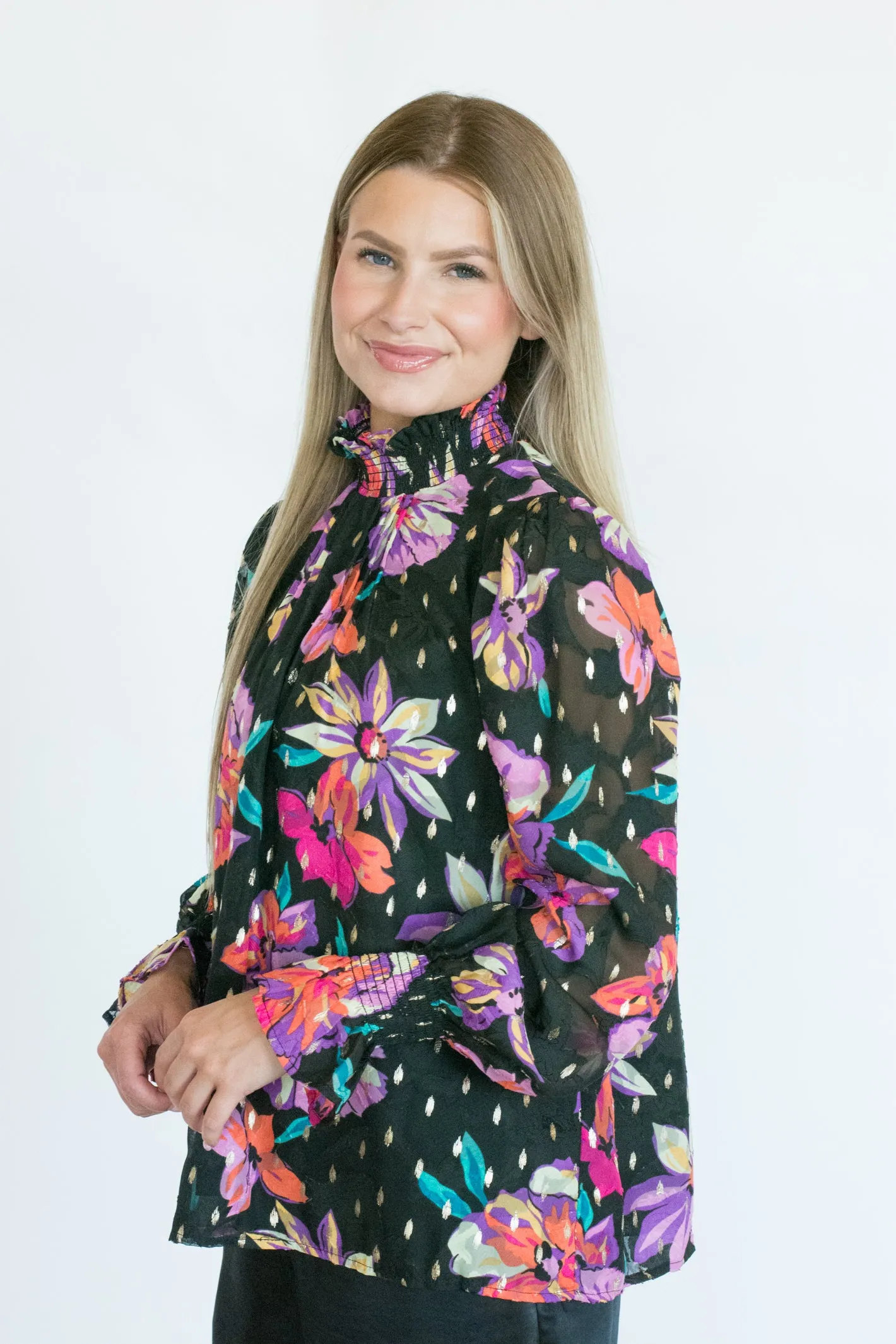 Moments You Live For Floral Printed Blouse