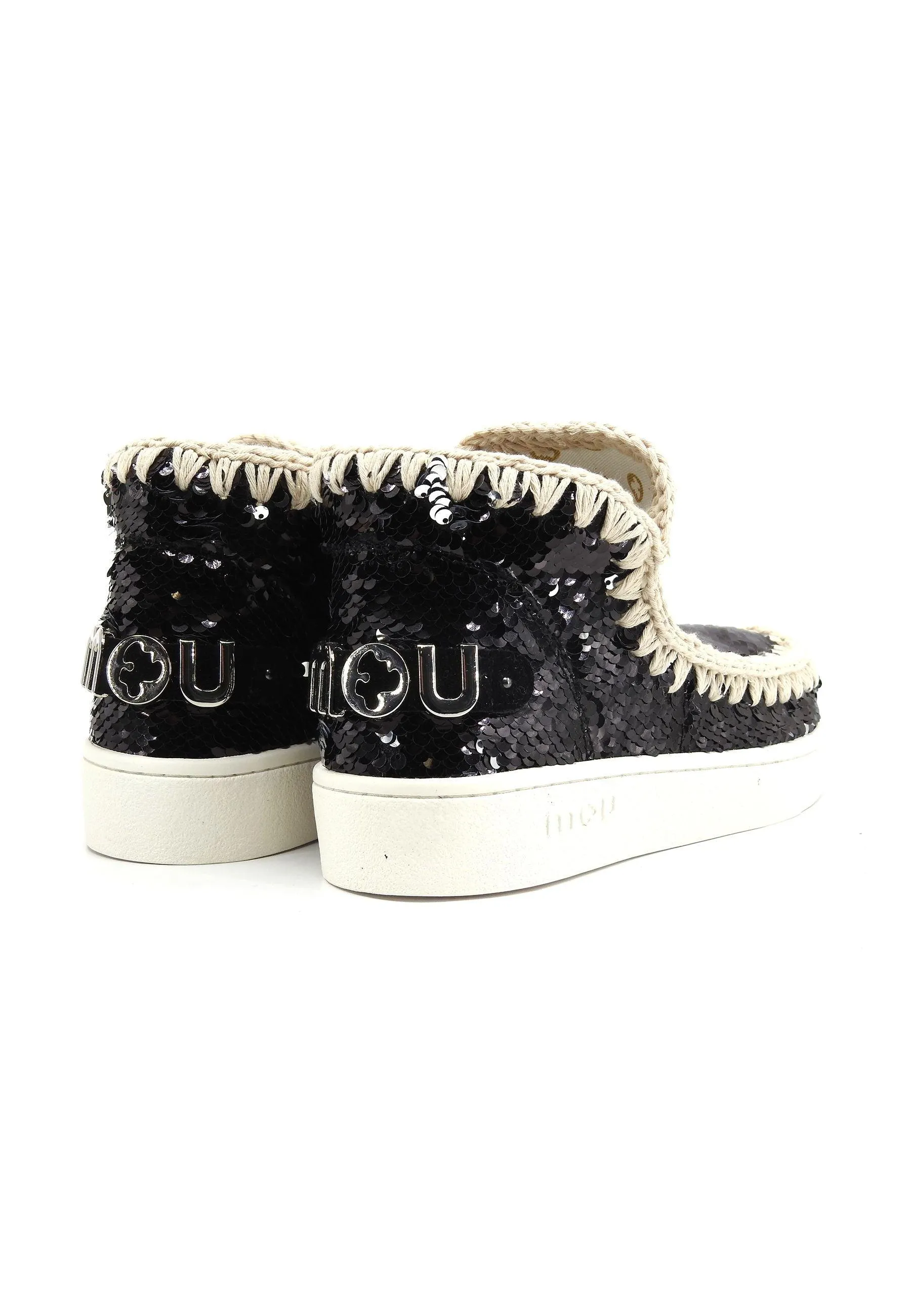 MOU Summer Eskimo Stivaletto Donna Black White MU.SW211001G