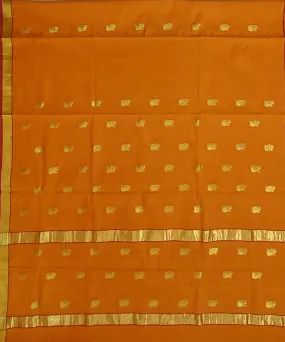 Mustard venkatagiri handloom cotton saree