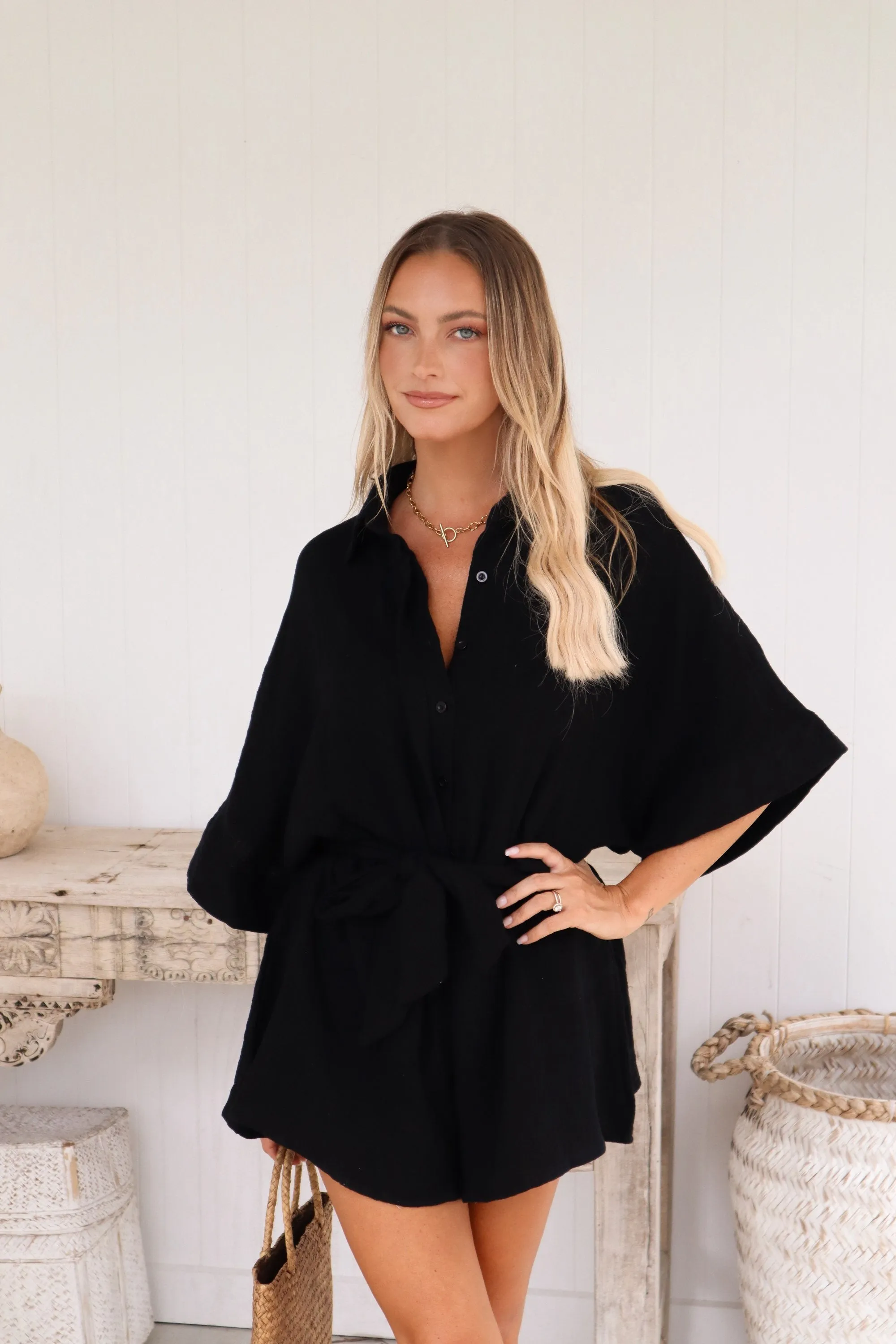 Opal Playsuit - Black