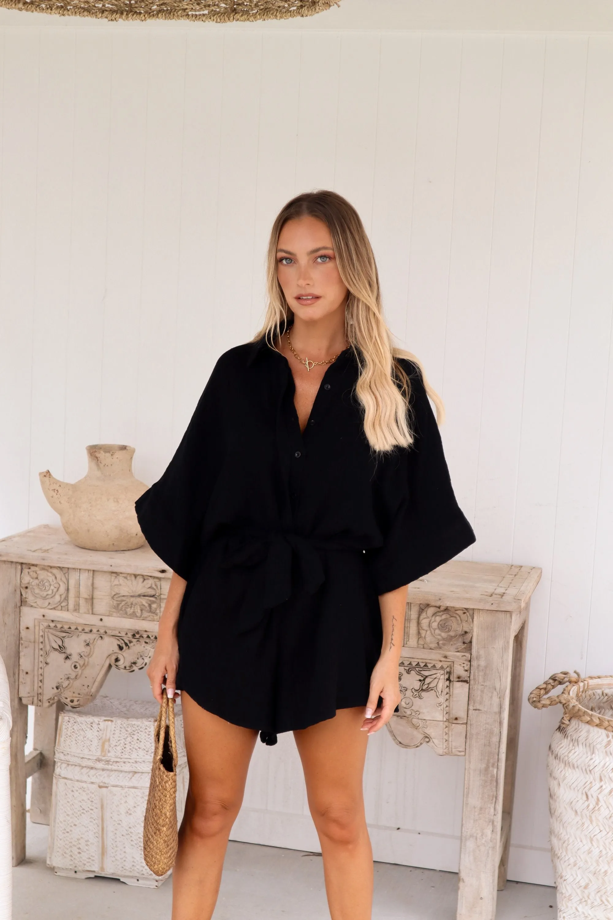 Opal Playsuit - Black