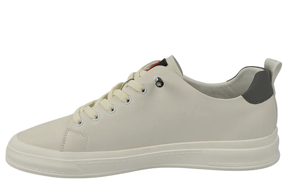 Pantofi casual, barbati, OTTER, E640021B alb, piele naturala