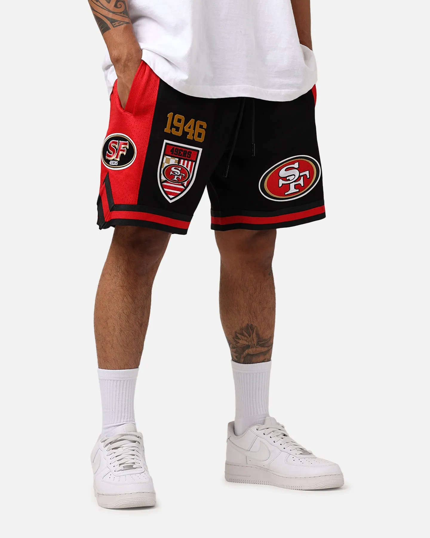 Pro Standard San Francisco 49ers Fast Lane 2.0 Shorts Black/Red