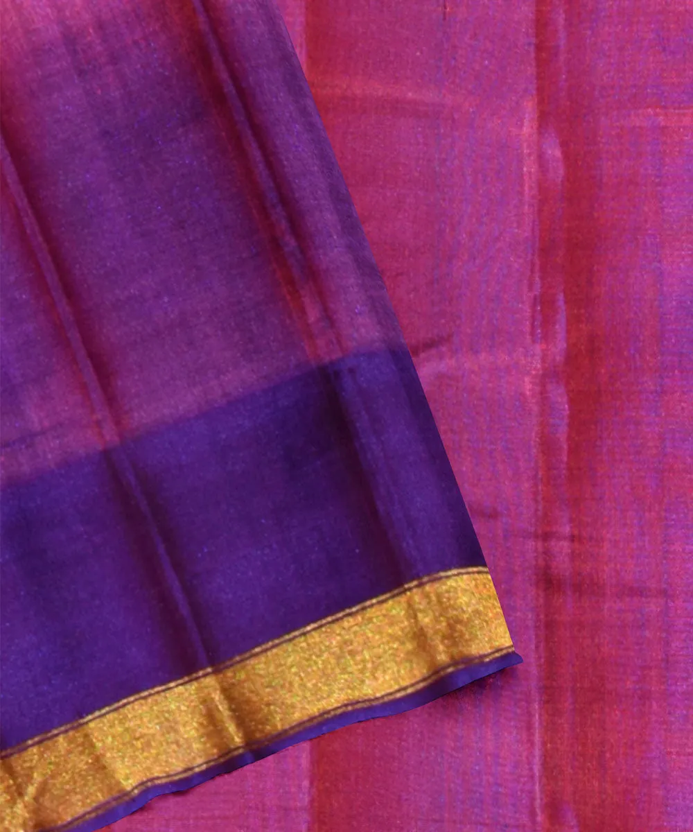 Purple patola silk handloom saree