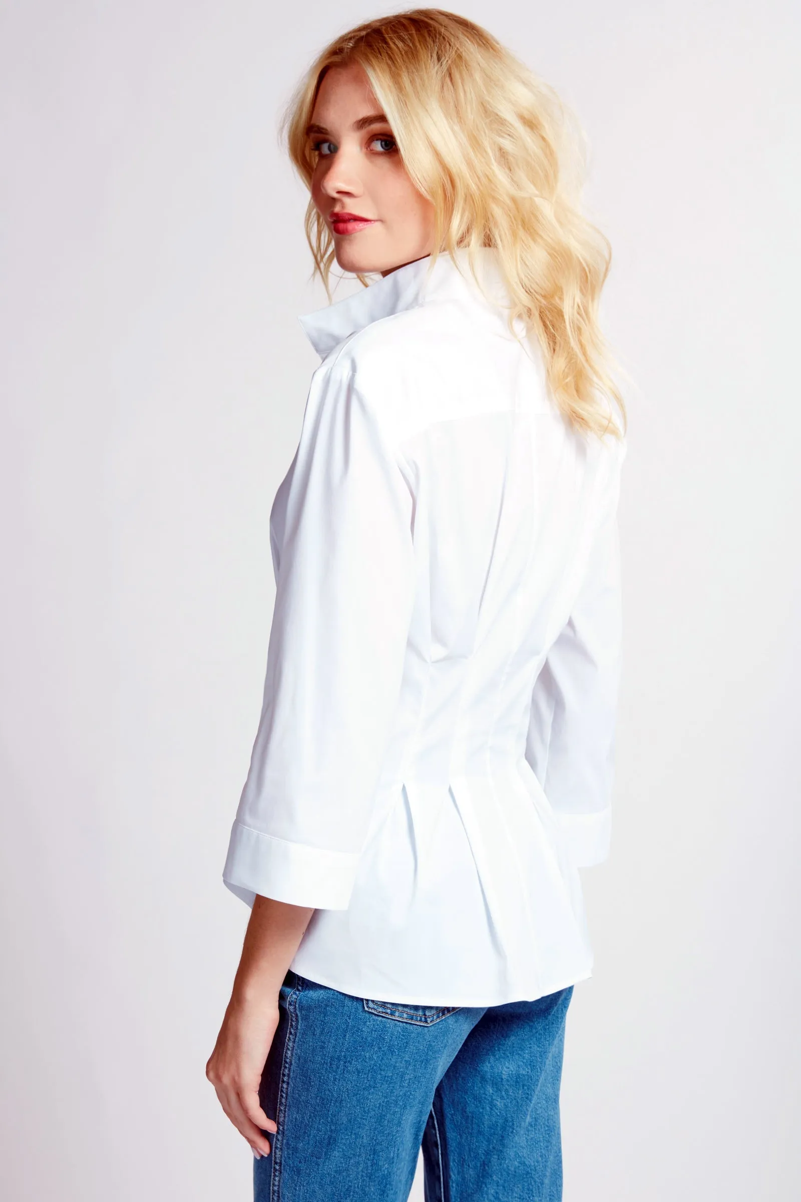 Rocky Shirt 3/4 Sleeve White Weathercloth