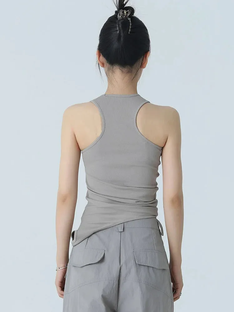 Santdee Irregular Tank - Gray