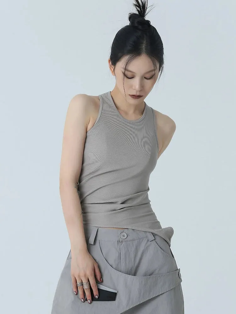 Santdee Irregular Tank - Gray