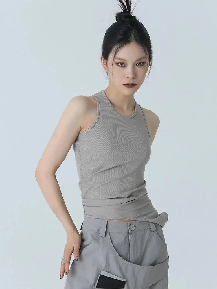 Santdee Irregular Tank - Gray