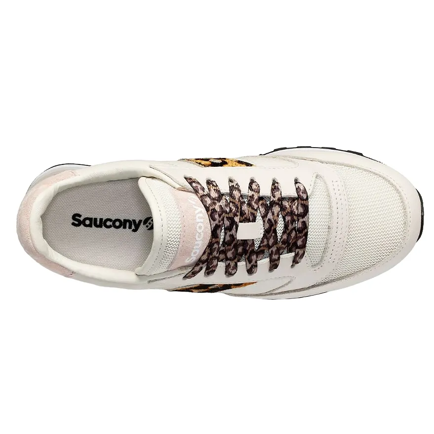 Saucony women's sneakers with lift Jazz Triple S60727-2 beige leopard