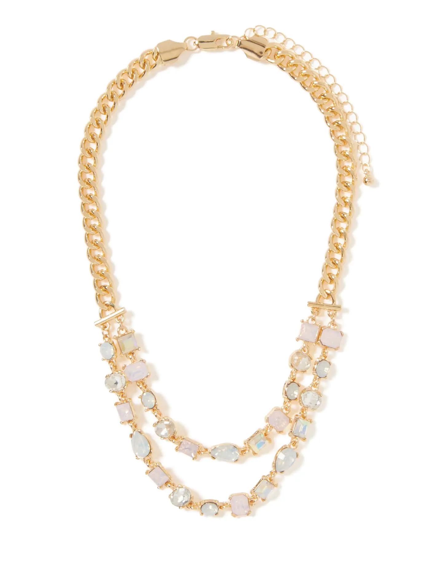 Signature Isabelle Glass Stone Layered Necklace