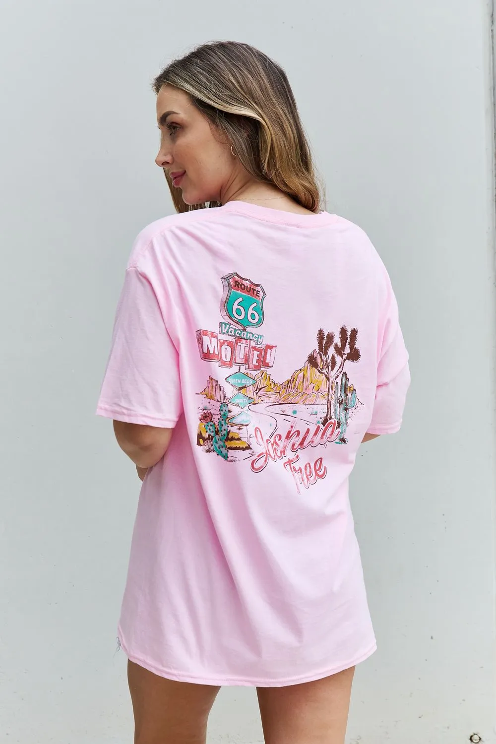 Sweet Claire Wish You Were Here Oversized Graphic T-Shirt