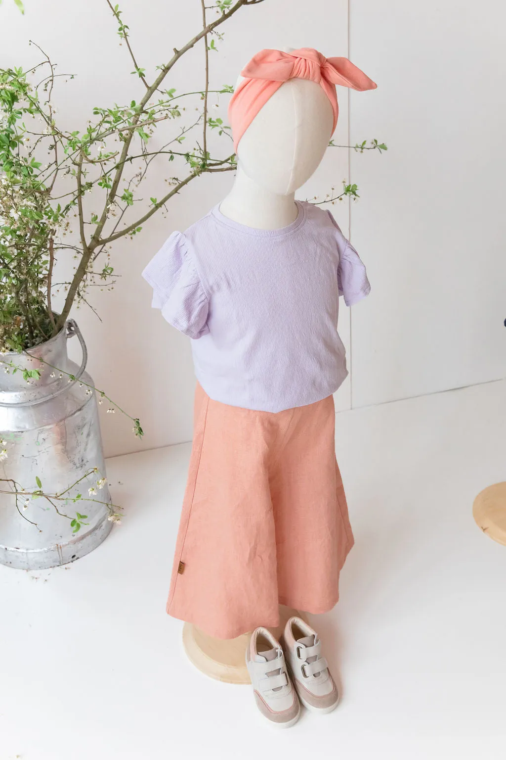 T-Shirt SS - Frill lilac