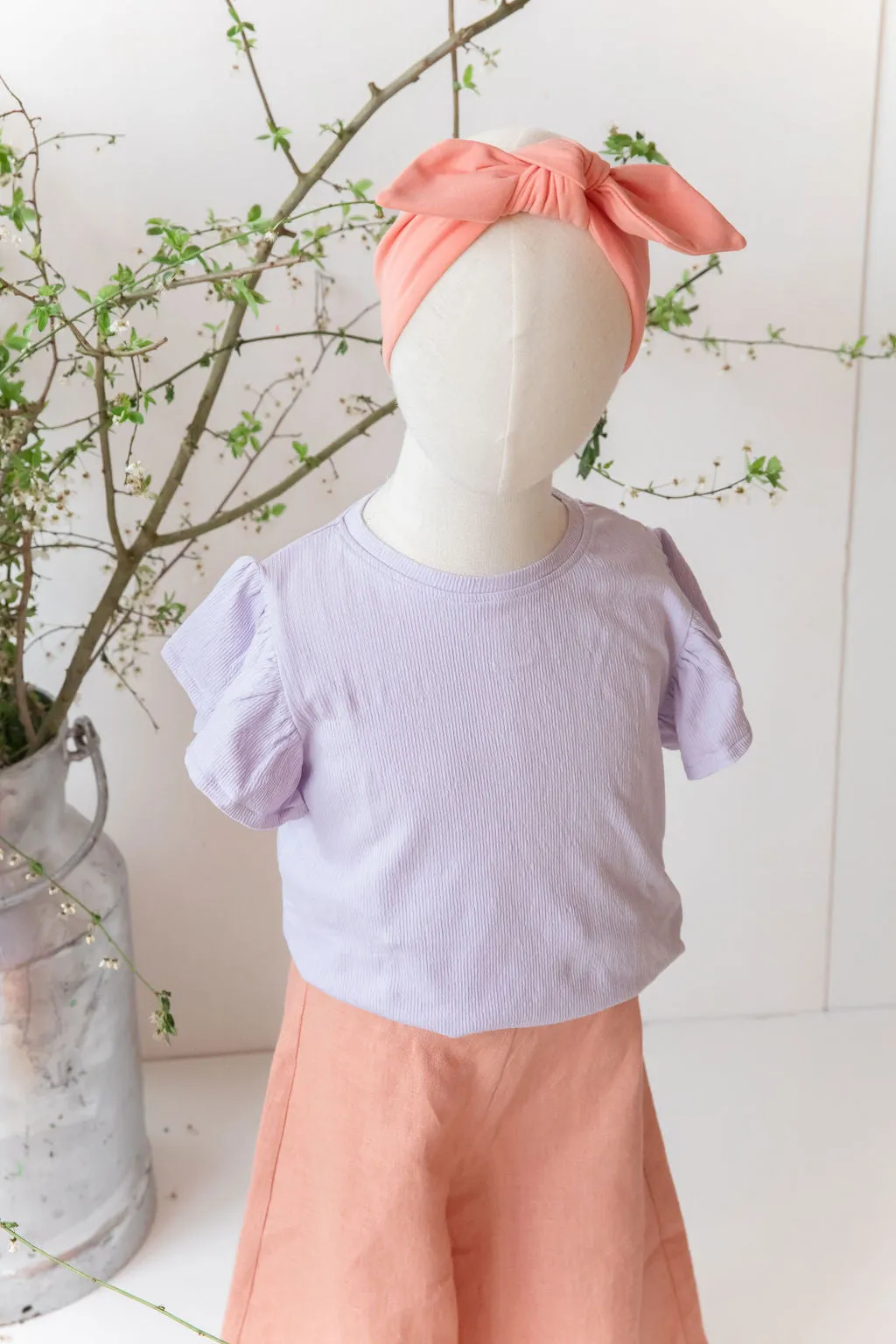 T-Shirt SS - Frill lilac