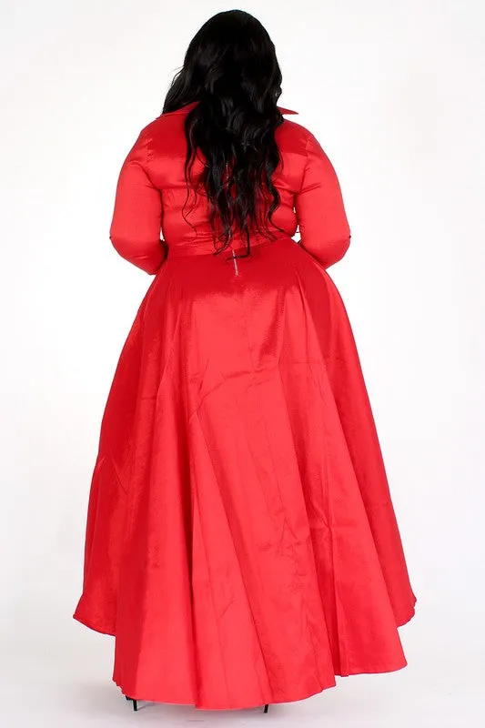 Taffeta Maxi Dress