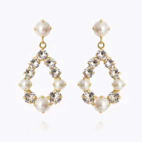 Tears Of Joy Earrings / Pearl   Crystal