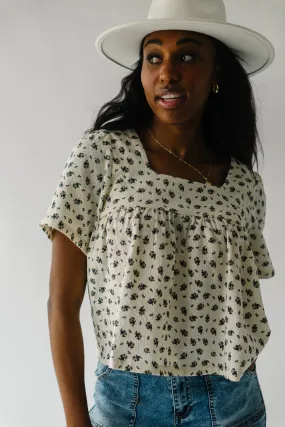 The Barnum Floral Printed Blouse in Natural