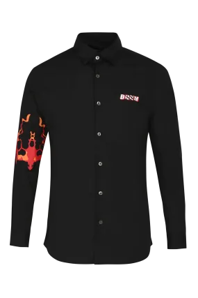 The Spit Fire Shirt in Black