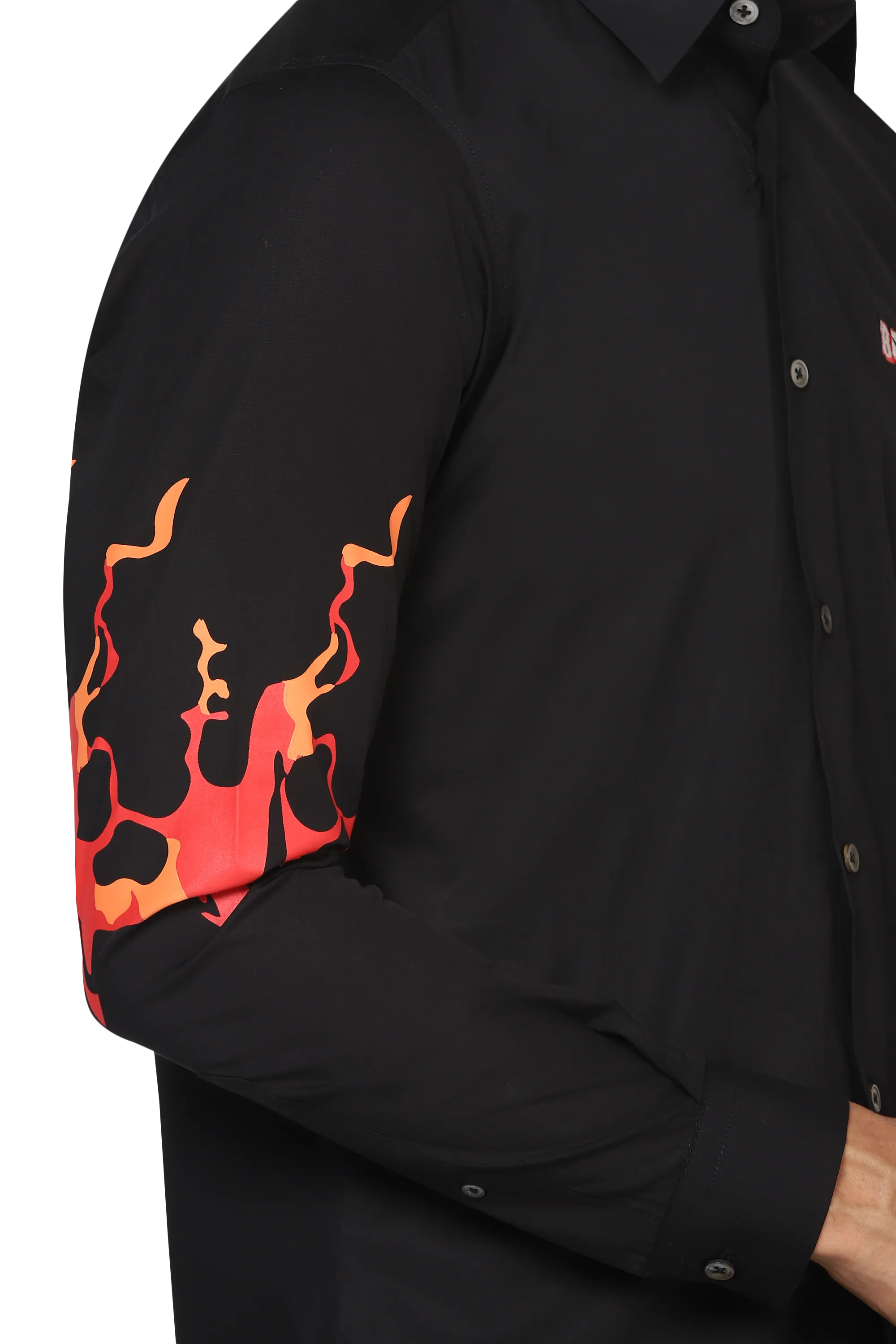 The Spit Fire Shirt in Black