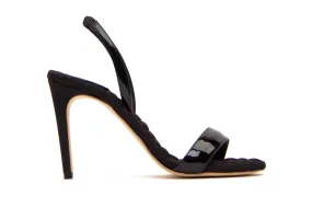 VIVIEN IN BLACK VEGAN PATENT LEATHER